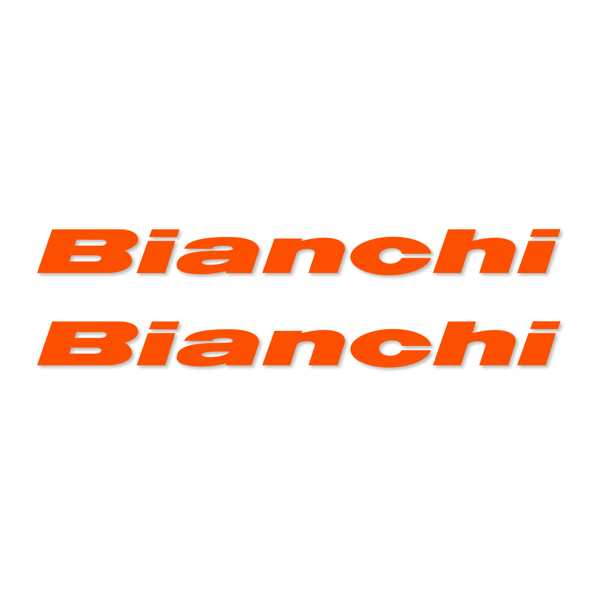 Stickers for Bianchi frame logo, vinyl decals - Orange