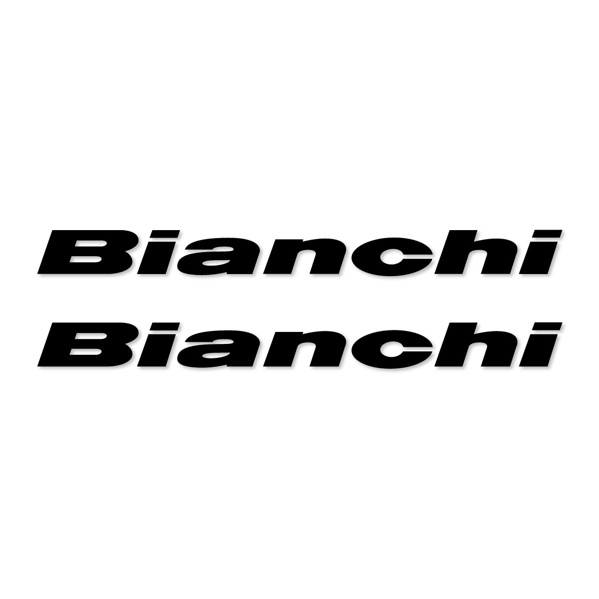 Stickers for Bianchi frame logo, vinyl decals - Black