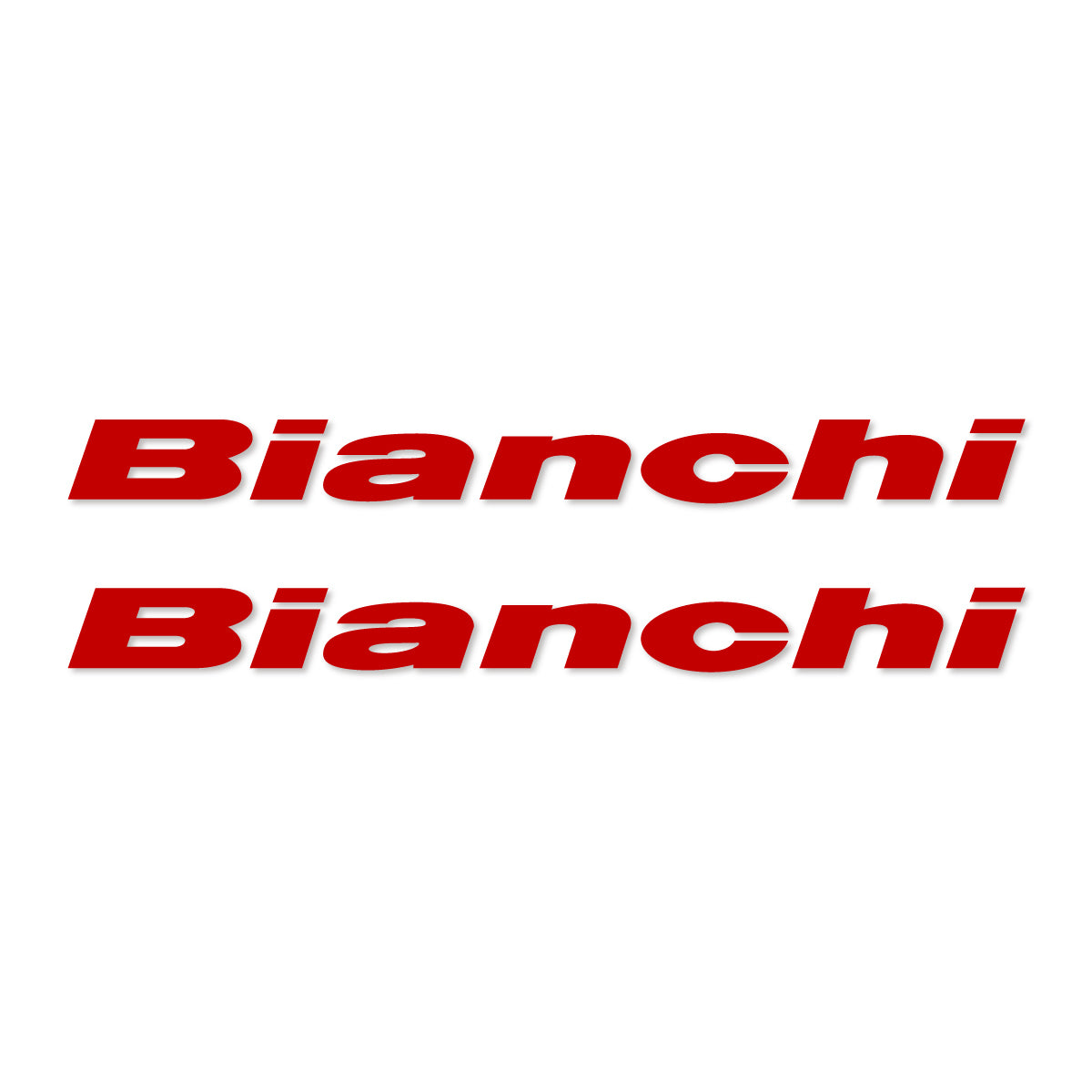 Stickers for Bianchi frame logo, vinyl decals - Medium Red