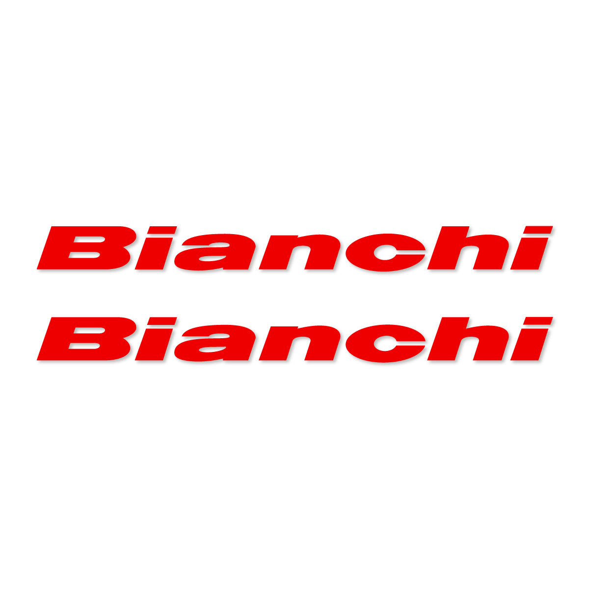 Stickers for Bianchi frame logo, vinyl decals - Red