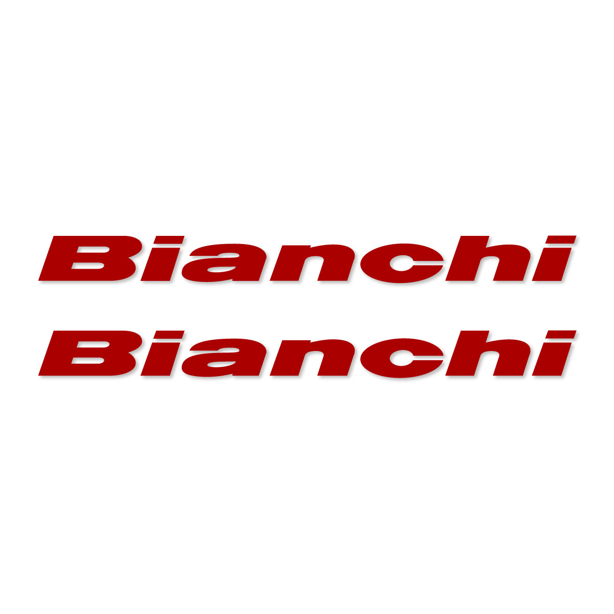 Stickers for Bianchi frame logo, vinyl decals - Dark Red