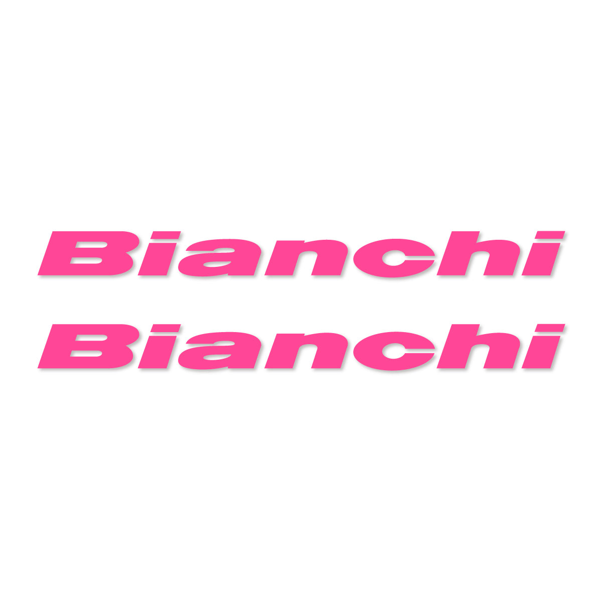 Stickers for Bianchi frame logo, vinyl decals - Bubblegum Pink