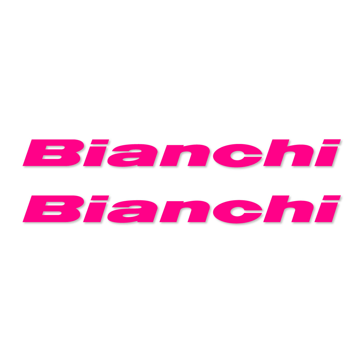 Stickers for Bianchi frame logo, vinyl decals - Neon Pink