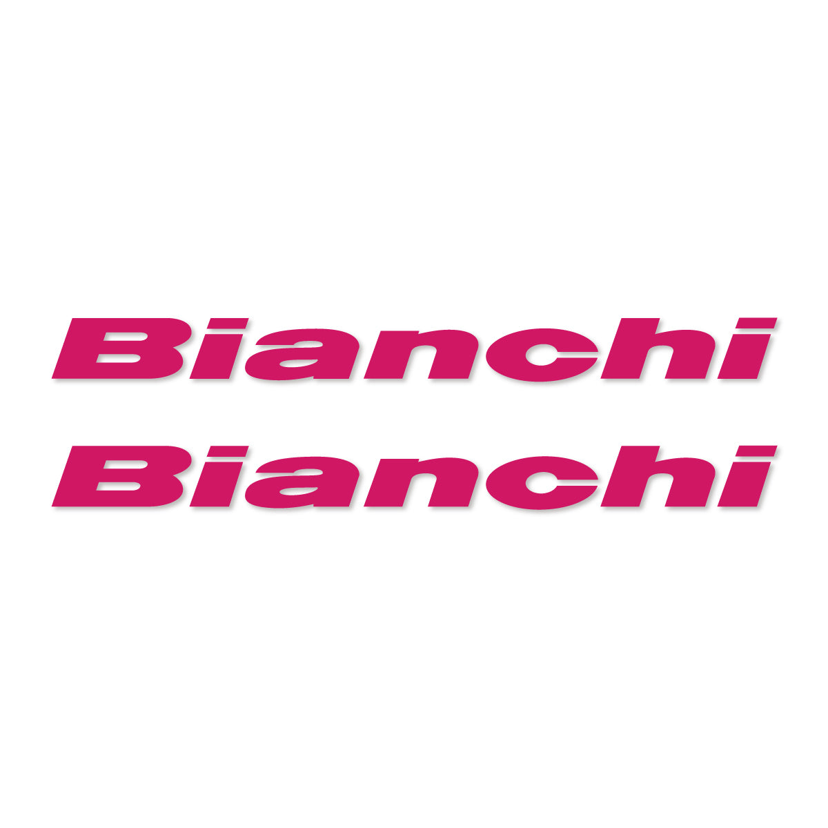 Stickers for Bianchi frame logo, vinyl decals - Dark Pink