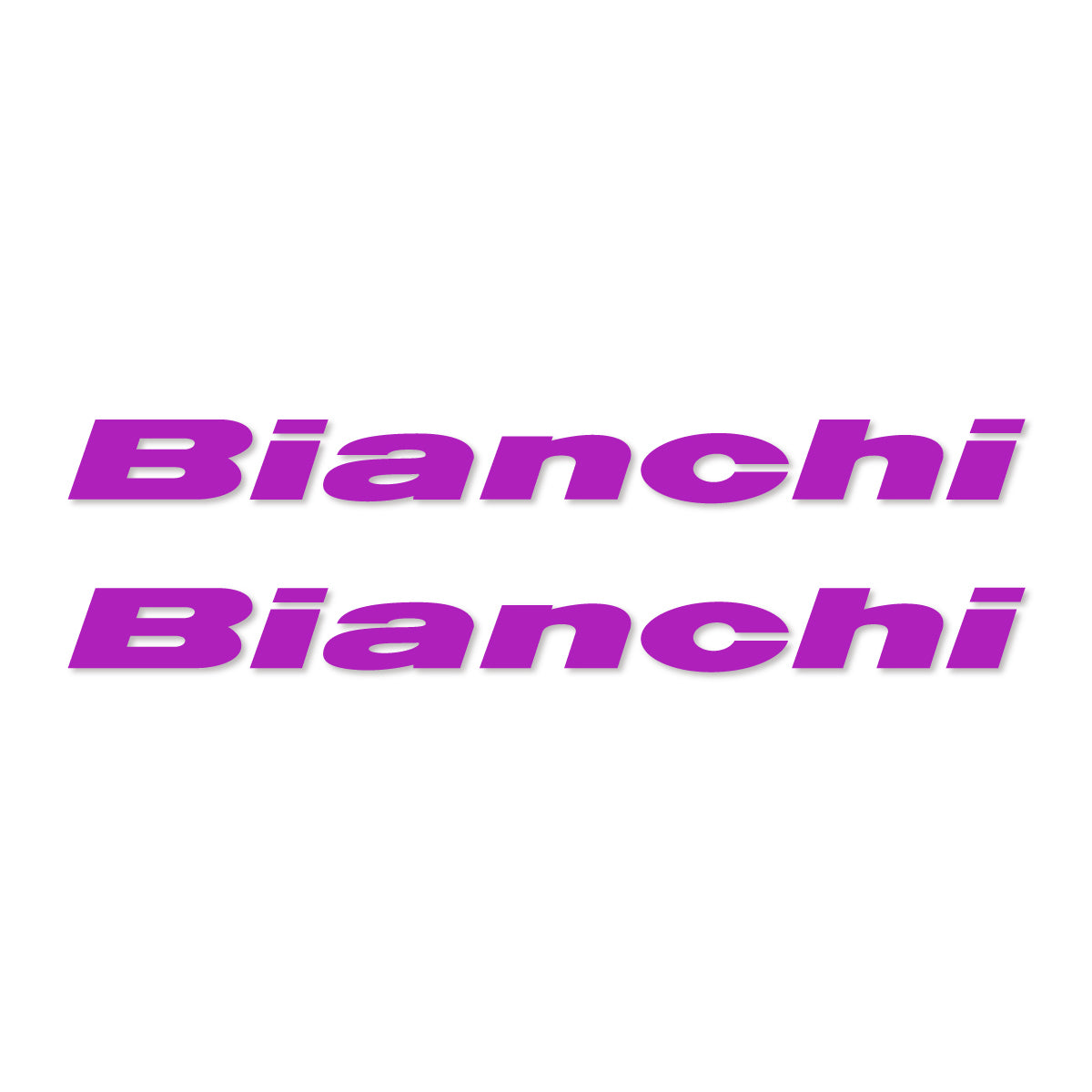 Stickers for Bianchi frame logo, vinyl decals - Violet Pink