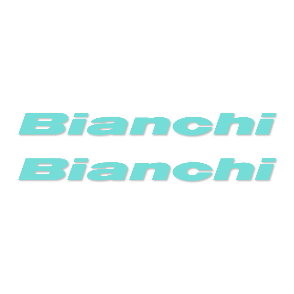 Stickers for Bianchi frame logo, vinyl decals - Blue Green