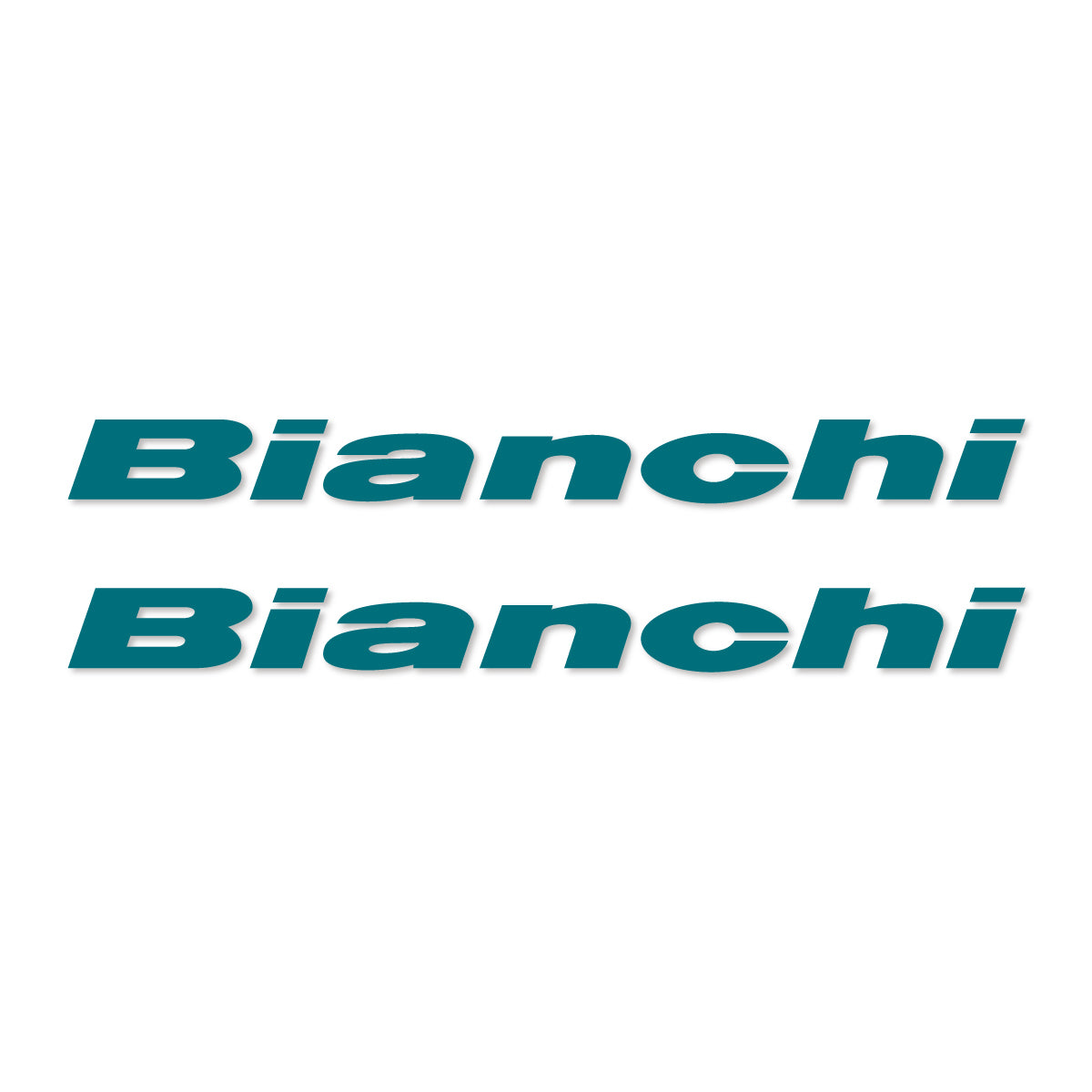 Stickers for Bianchi frame logo, vinyl decals - Dark Turquoise