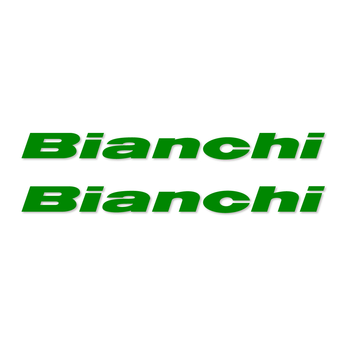 Stickers for Bianchi frame logo, vinyl decals - Medium Green