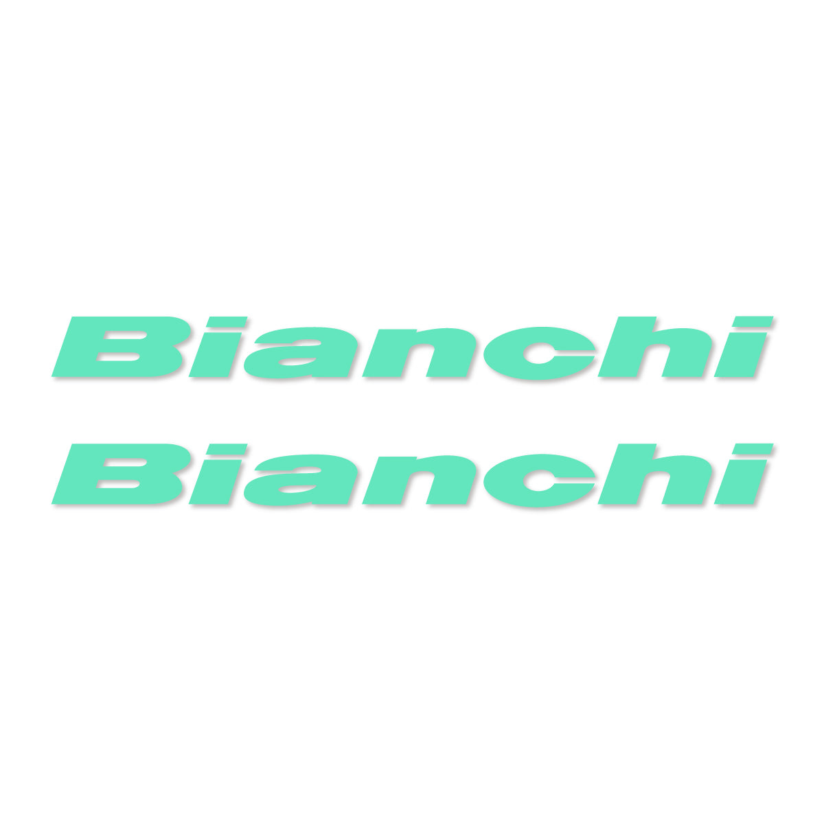 Stickers for Bianchi frame logo, vinyl decals - Mint