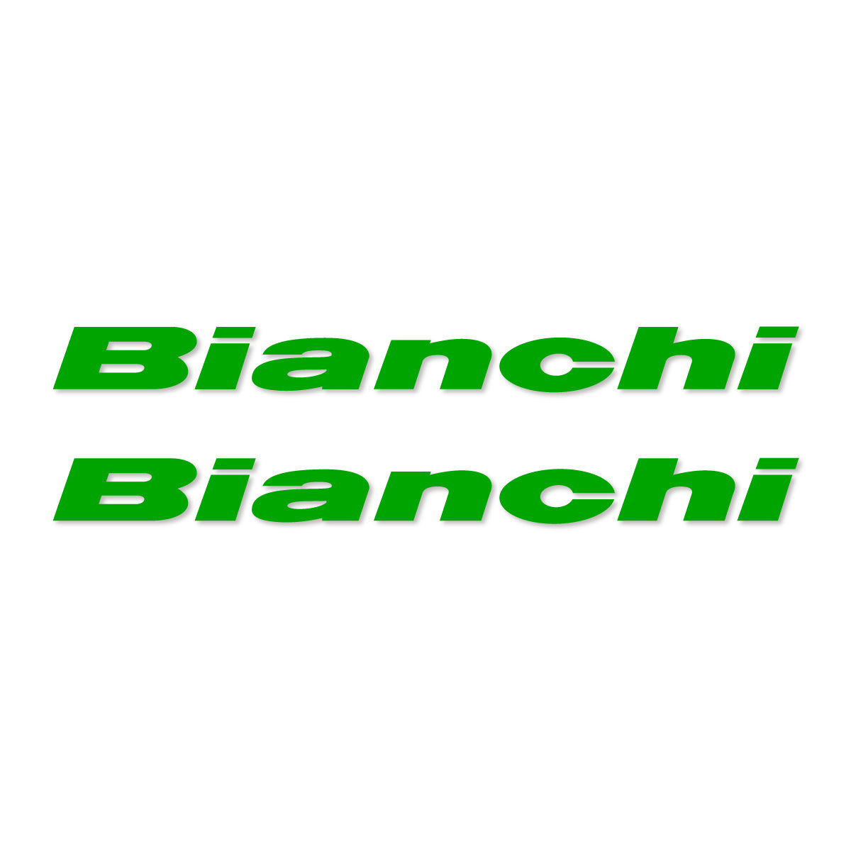 Stickers for Bianchi frame logo, vinyl decals - Green