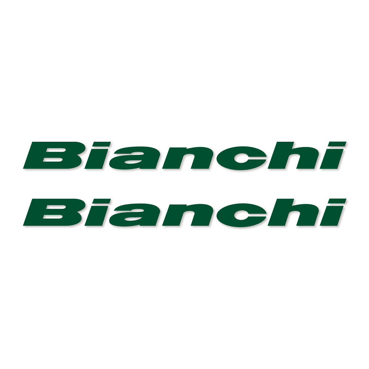 Stickers for Bianchi frame logo, vinyl decals - Dark Green