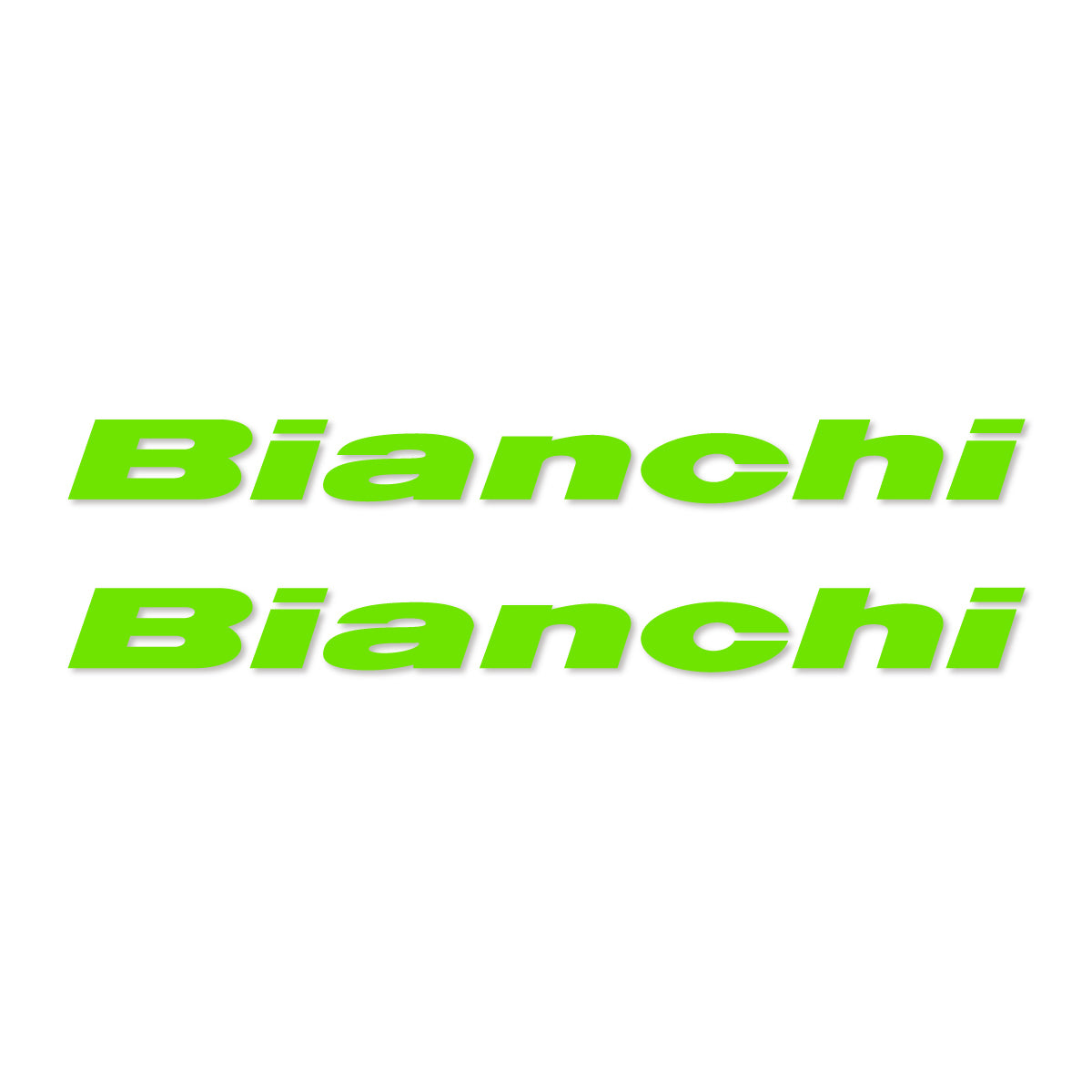 Stickers for Bianchi frame logo, vinyl decals - Apple Green