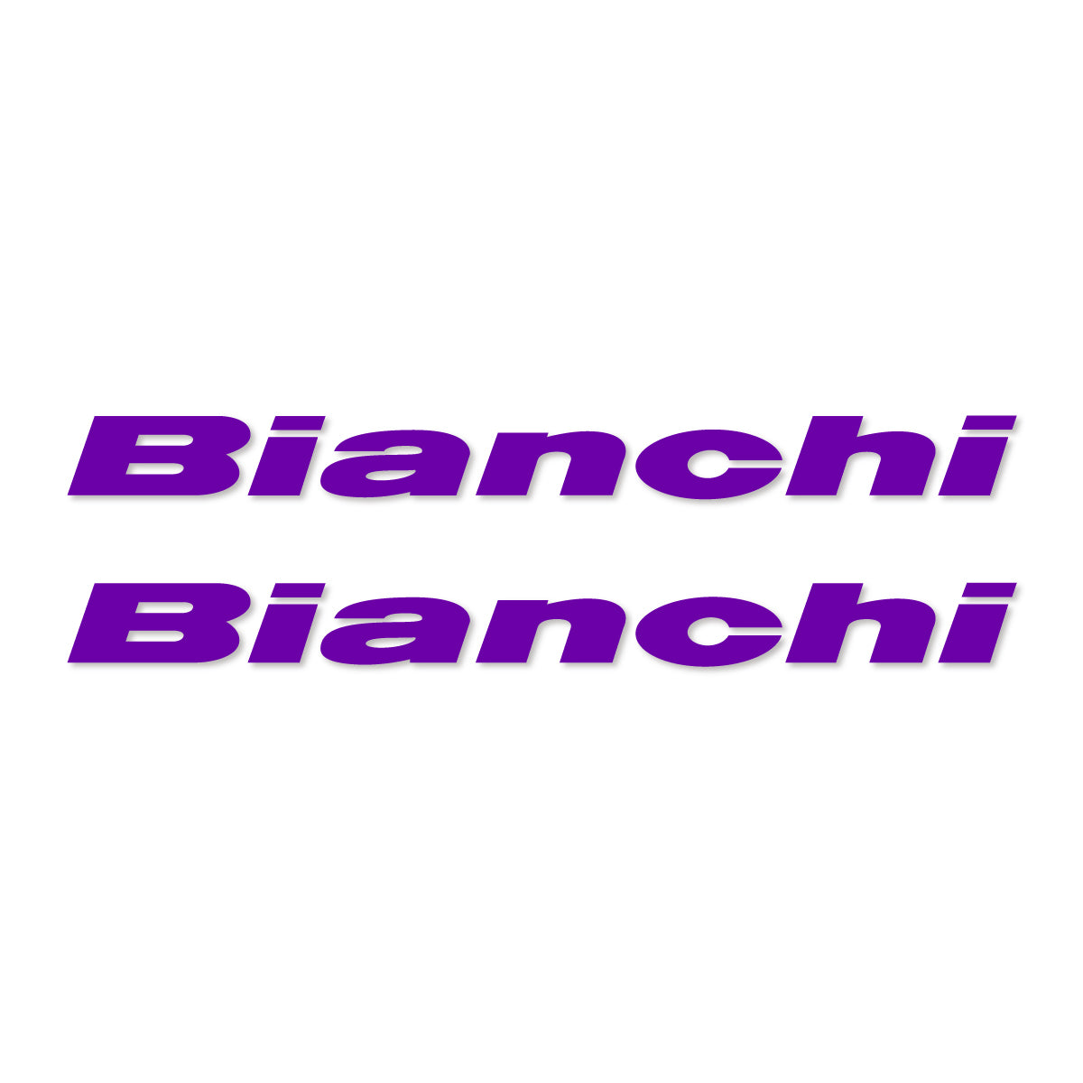 Stickers for Bianchi frame logo, vinyl decals - Violet