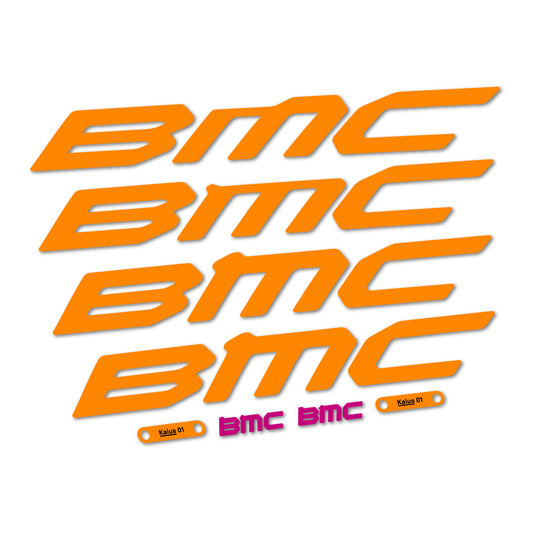 Stickers for BMC Kaius 01 2027, Frame vinyl decals - Saffron Yellow
