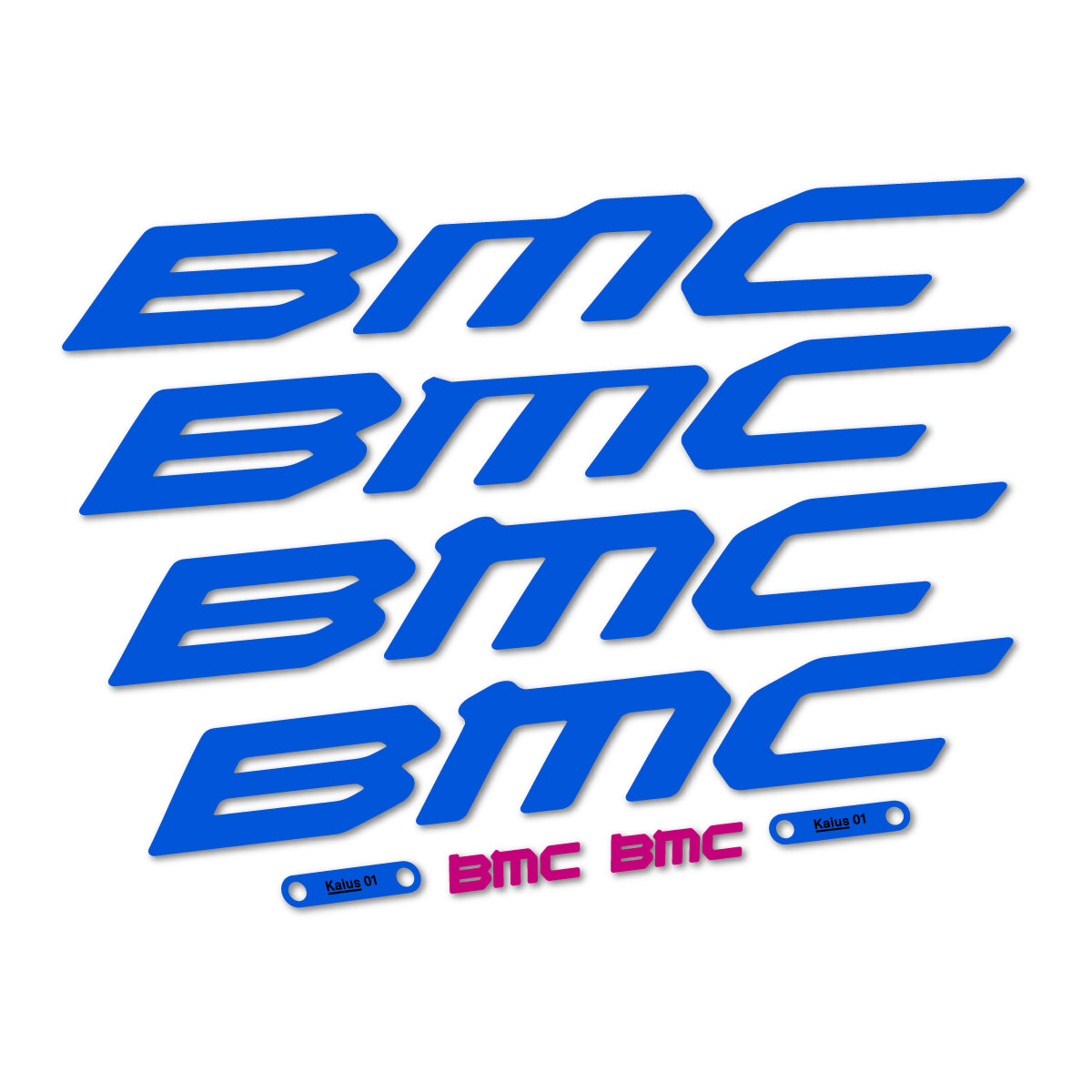 Stickers for BMC Kaius 01 2027, Frame vinyl decals - Sea Blue