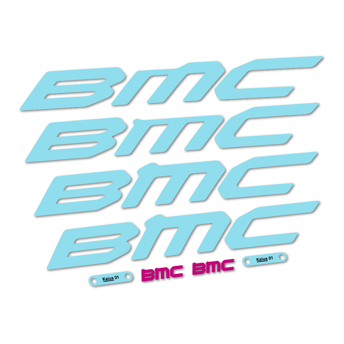 Stickers for BMC Kaius 01 2027, Frame vinyl decals - Sky Blue
