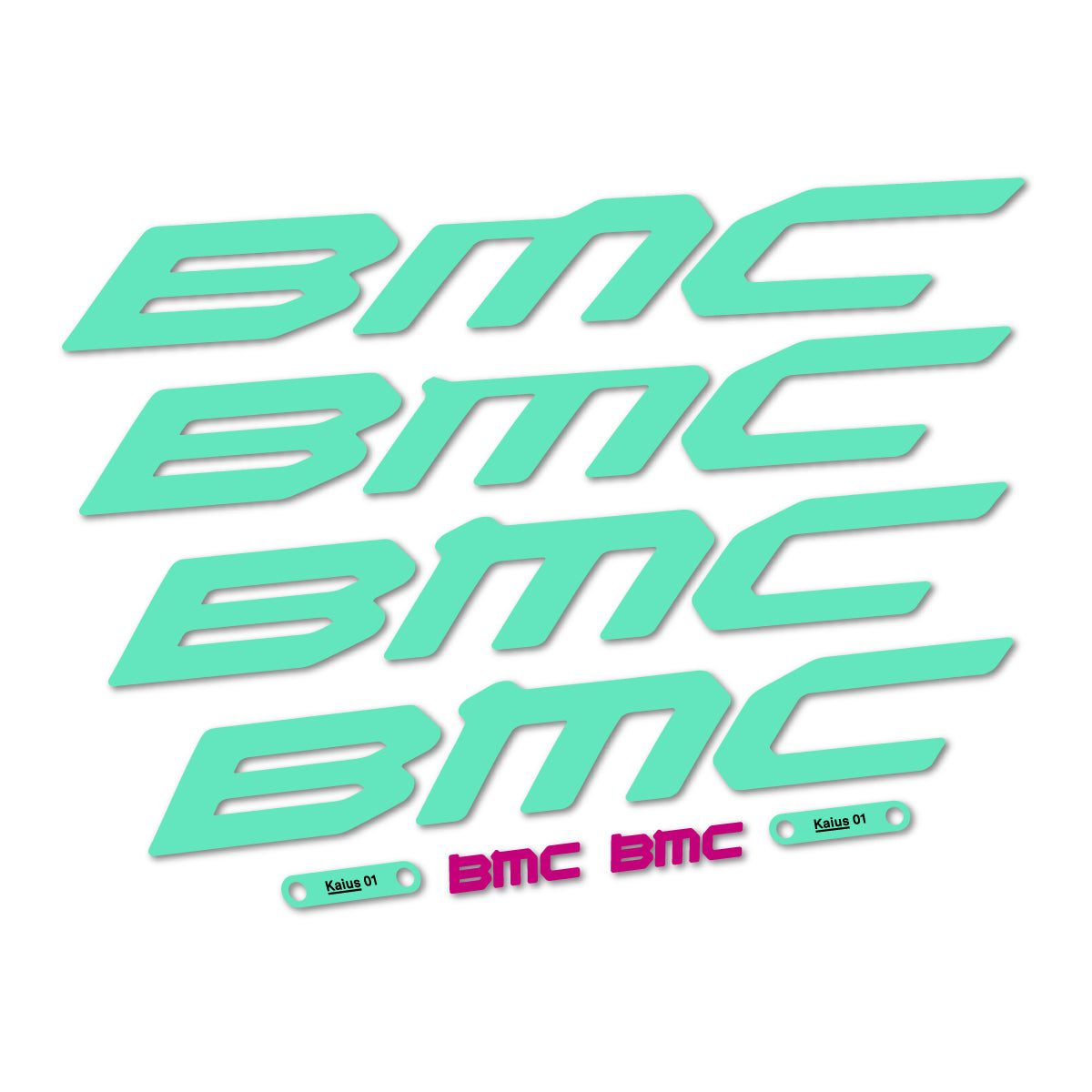 Stickers for BMC Kaius 01 2027, Frame vinyl decals - Mint