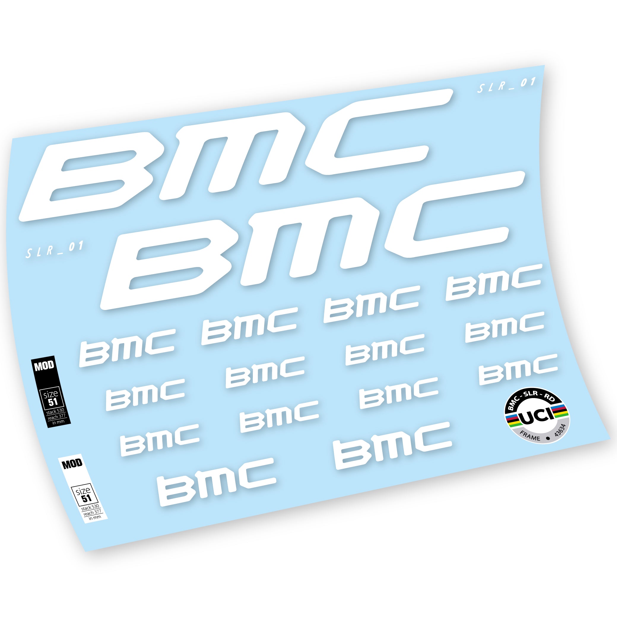 Decals, BMC Team Machine SLR01 2021, Frame, Bike sticker vinyl ...
