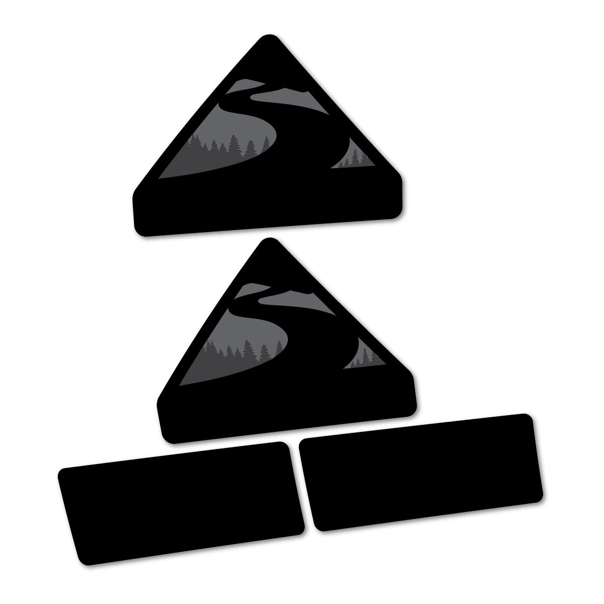 Compatible Stickers for Bowhead RX 2026, Frame vinyl decals - Medium Blue