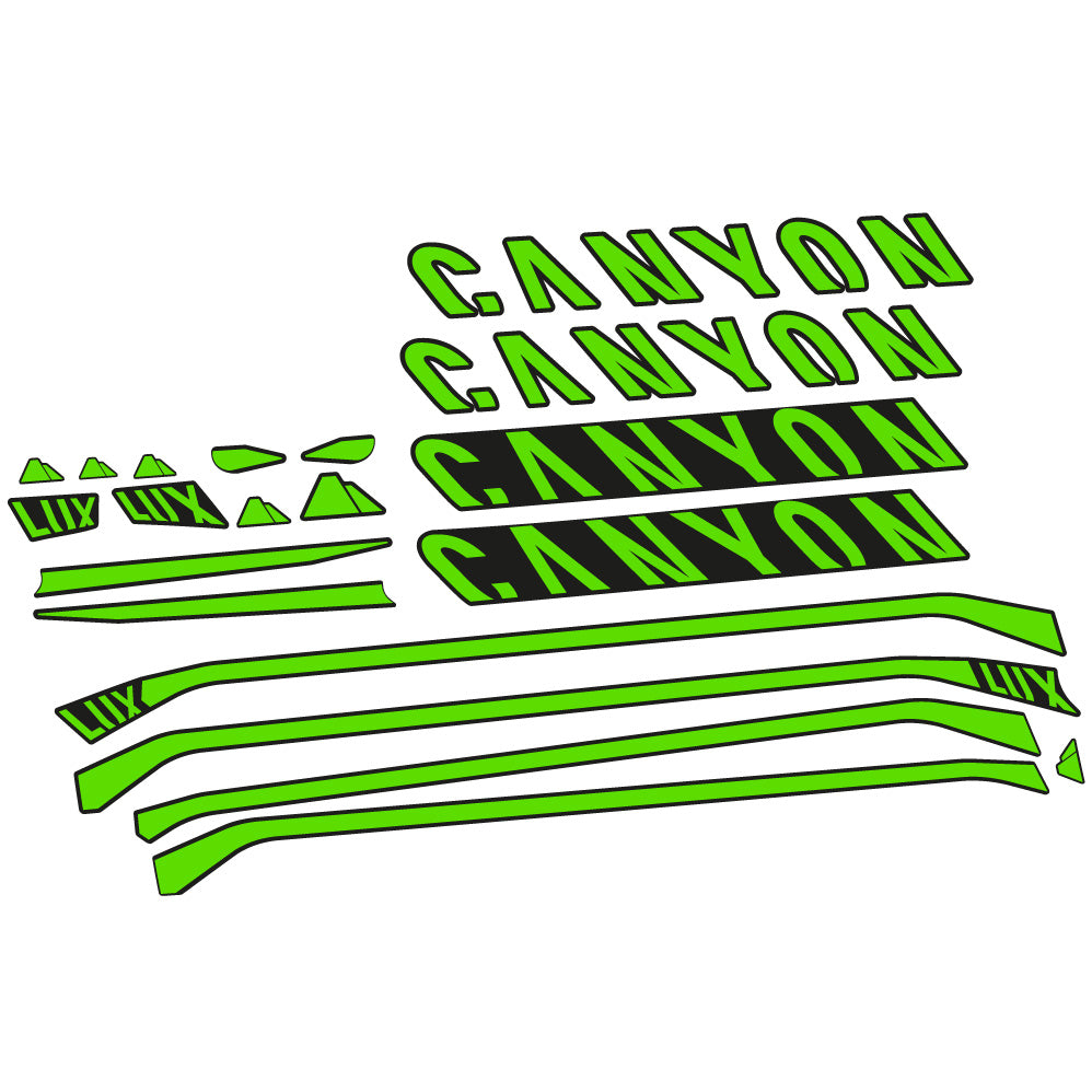 Decal Canyon Lux CF 7 2021, Frame, bike sticker vinyl