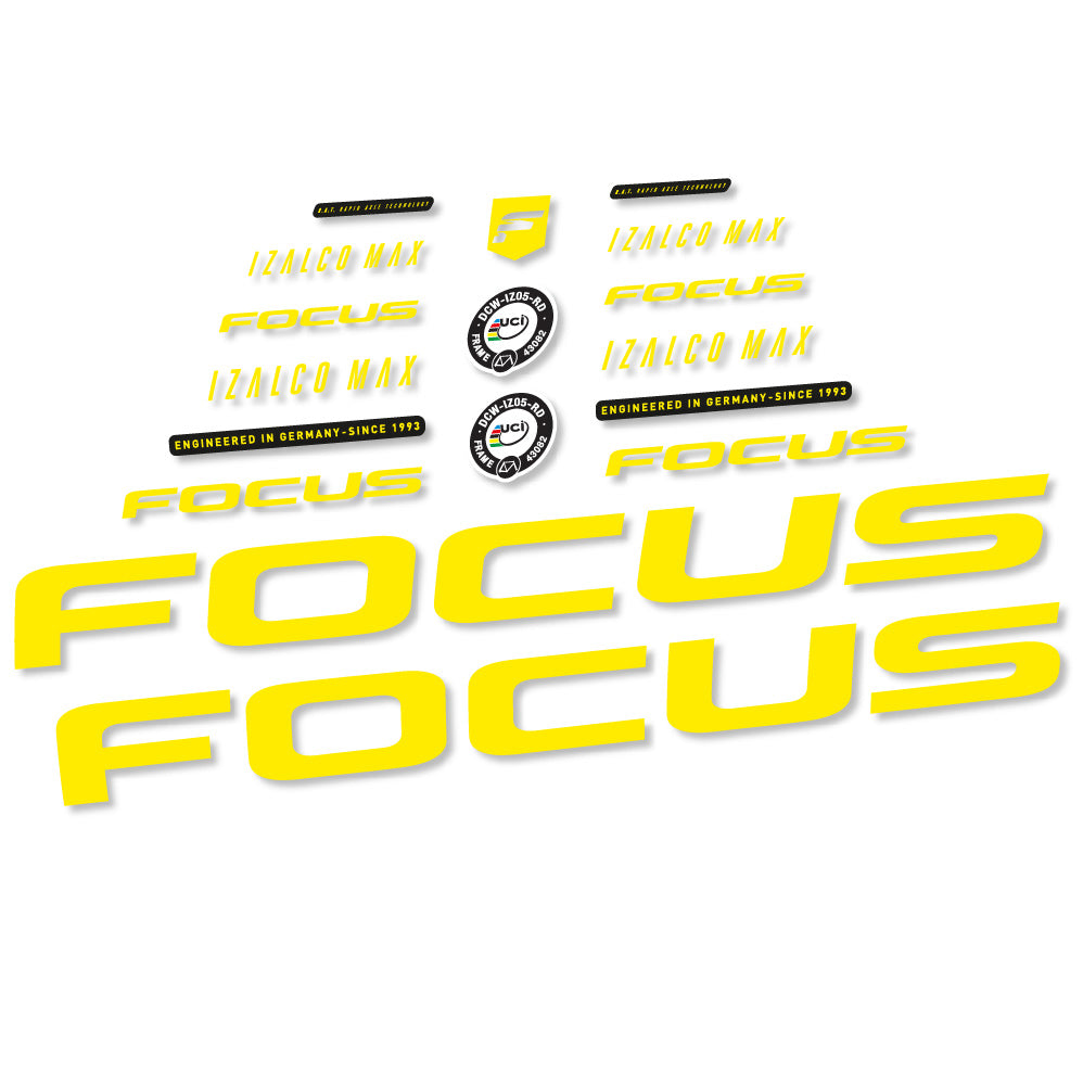 Decal Focus Izalco Max 9.7, Frame, bike sticker vinyl