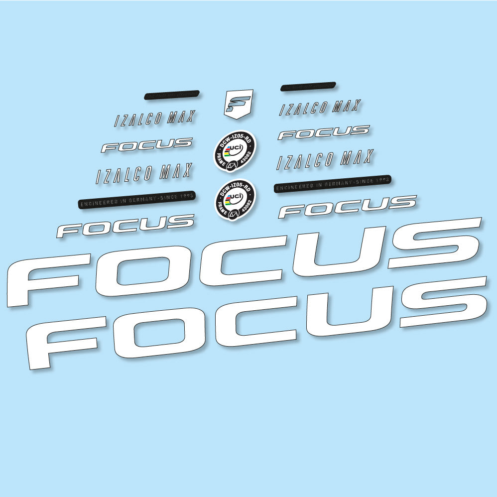 Decal Focus Izalco Max 9.7, Frame, bike sticker vinyl