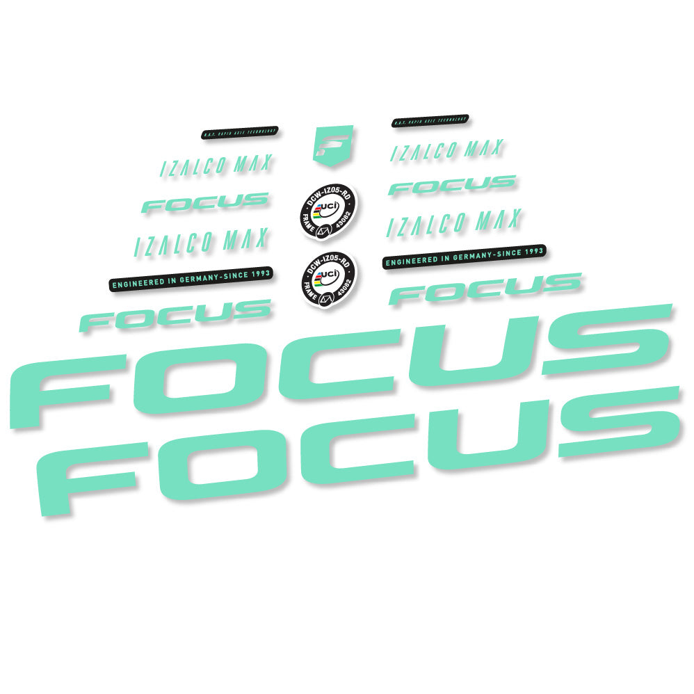 Decal Focus Izalco Max 9.7, Frame, bike sticker vinyl