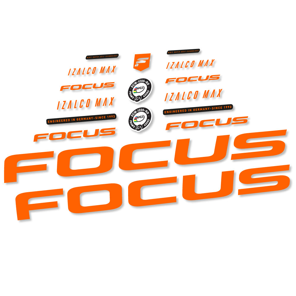 Decal Focus Izalco Max 9.7, Frame, bike sticker vinyl
