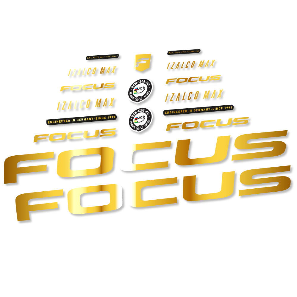 Decal Focus Izalco Max 9.7, Frame, bike sticker vinyl