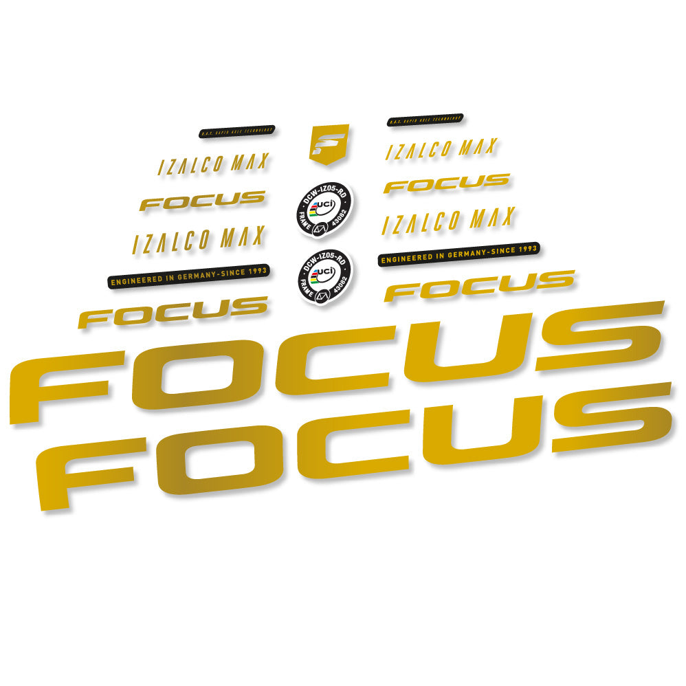 Decal Focus Izalco Max 9.7, Frame, bike sticker vinyl