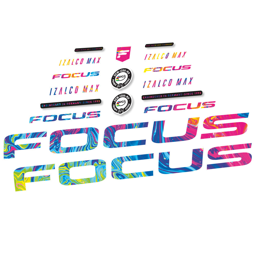 Decal Focus Izalco Max 9.7, Frame, bike sticker vinyl