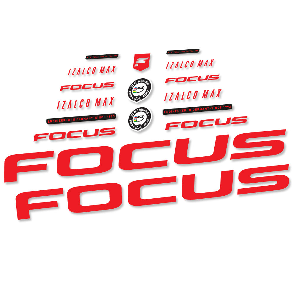 Decal Focus Izalco Max 9.7, Frame, bike sticker vinyl