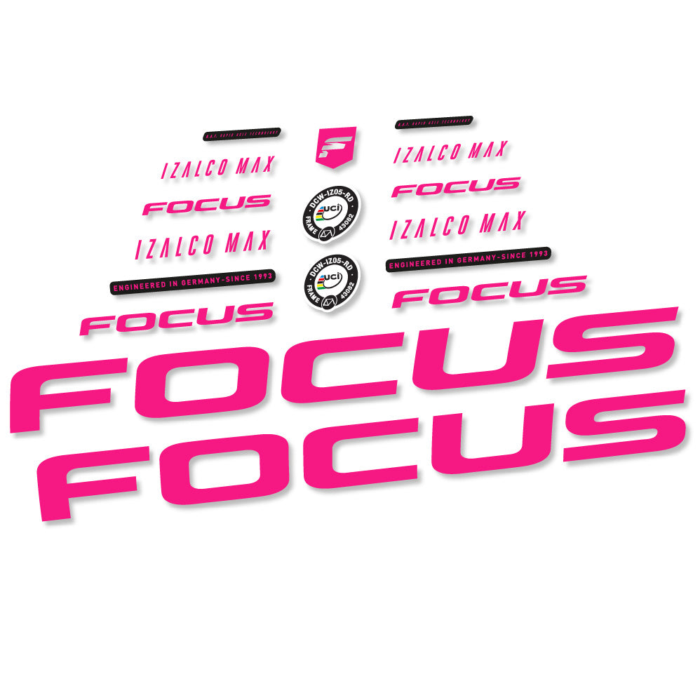Decal Focus Izalco Max 9.7, Frame, bike sticker vinyl