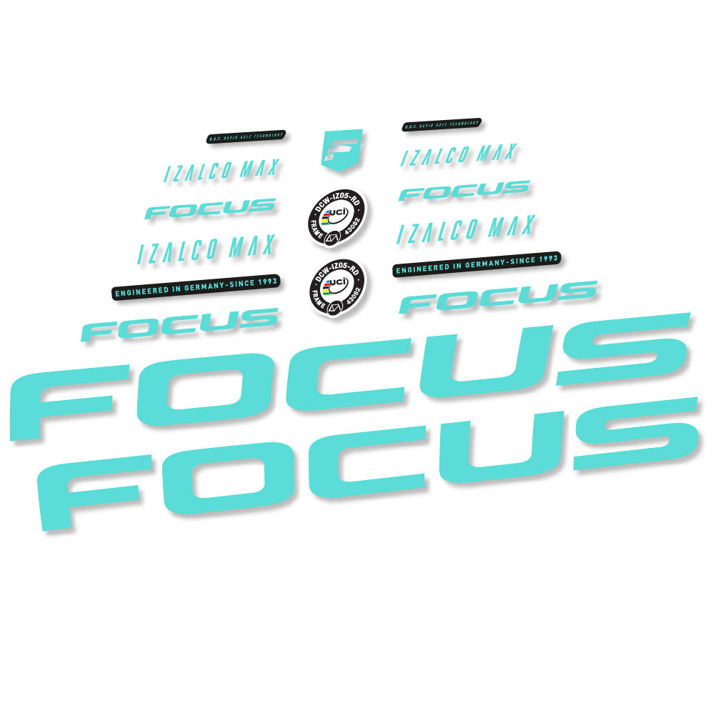 Decal Focus Izalco Max 9.7, Frame, bike sticker vinyl