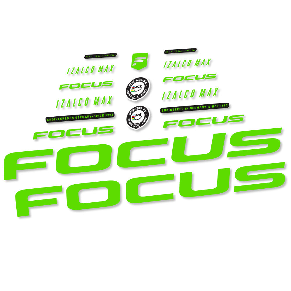 Decal Focus Izalco Max 9.7, Frame, bike sticker vinyl