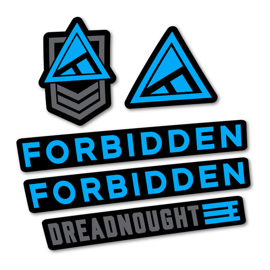 Light Blue decal for Forbidden Dreadnought E 2026 frame – bike sticker vinyl
