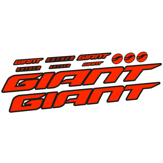 Neon Red decal for Giant Anthem Advanced Pro 2022 frame – bike sticker vinyl