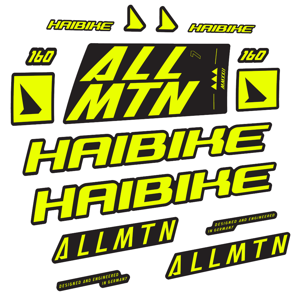 Decal Haibike Allmtn 7 2022, Frame, bike sticker vinyl