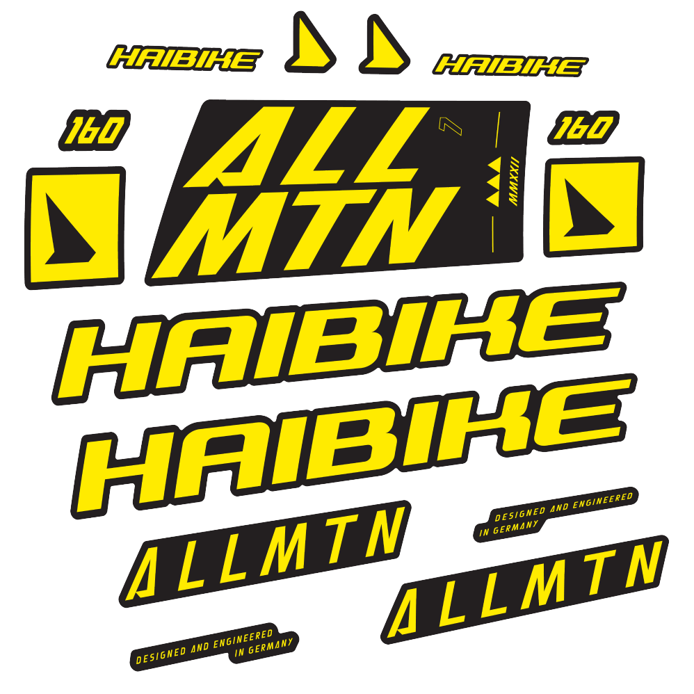 Decal Haibike Allmtn 7 2022, Frame, bike sticker vinyl