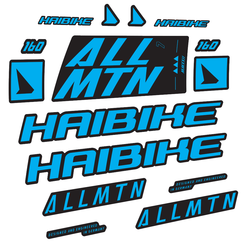 Decal Haibike Allmtn 7 2022, Frame, bike sticker vinyl