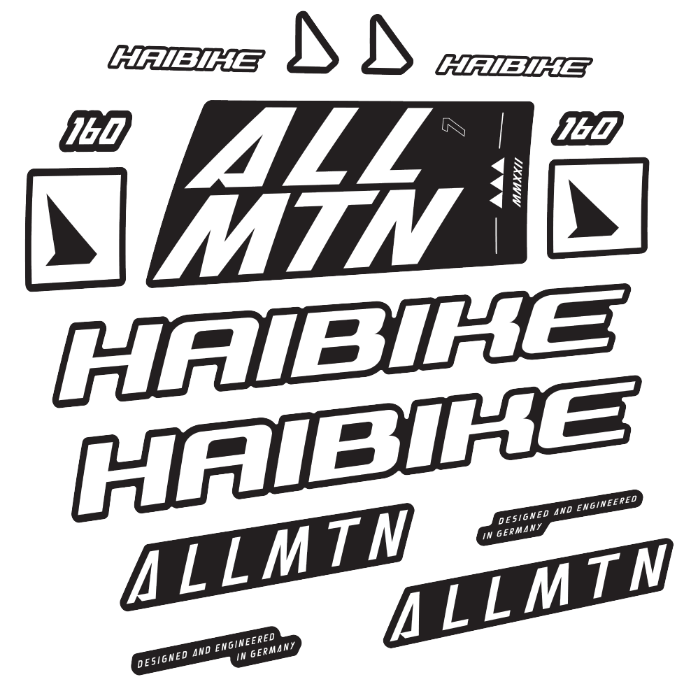 Decal Haibike Allmtn 7 2022, Frame, bike sticker vinyl