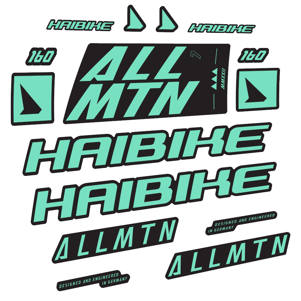 Decal Haibike Allmtn 7 2022, Frame, bike sticker vinyl