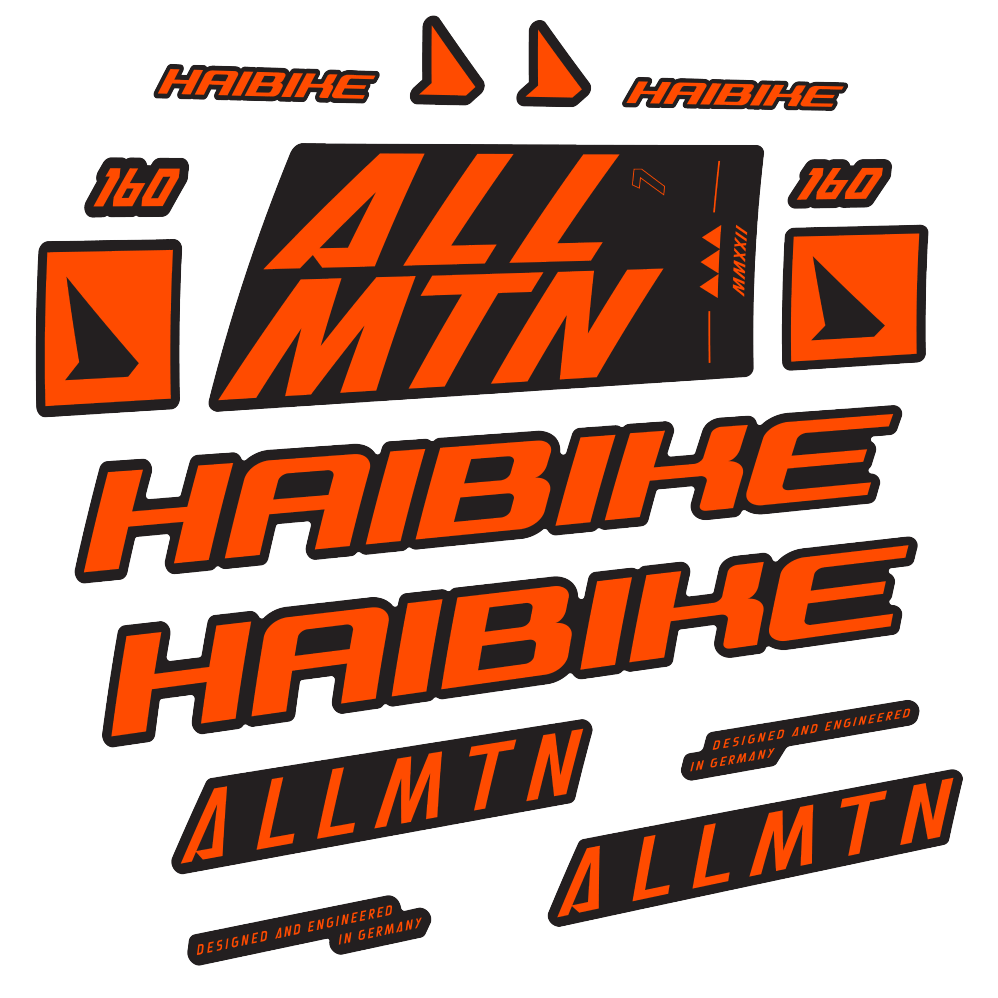 Decal Haibike Allmtn 7 2022, Frame, bike sticker vinyl