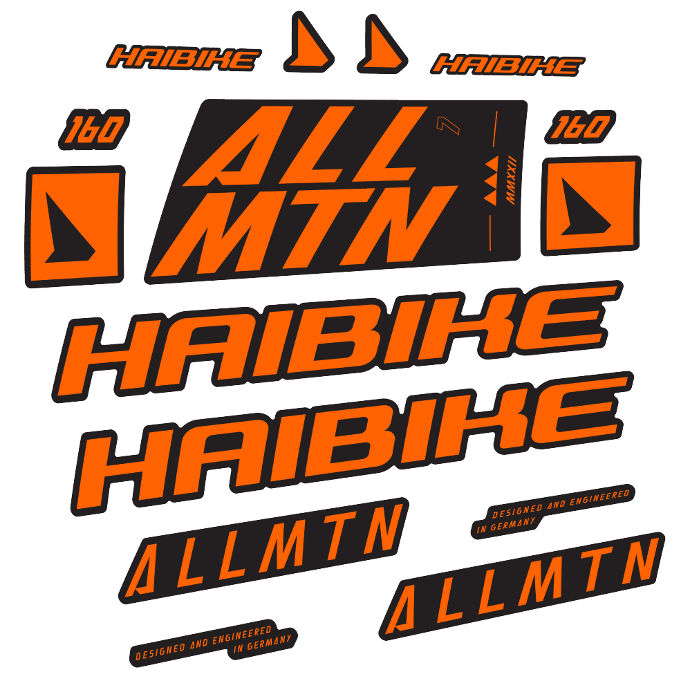 Decal Haibike Allmtn 7 2022, Frame, bike sticker vinyl