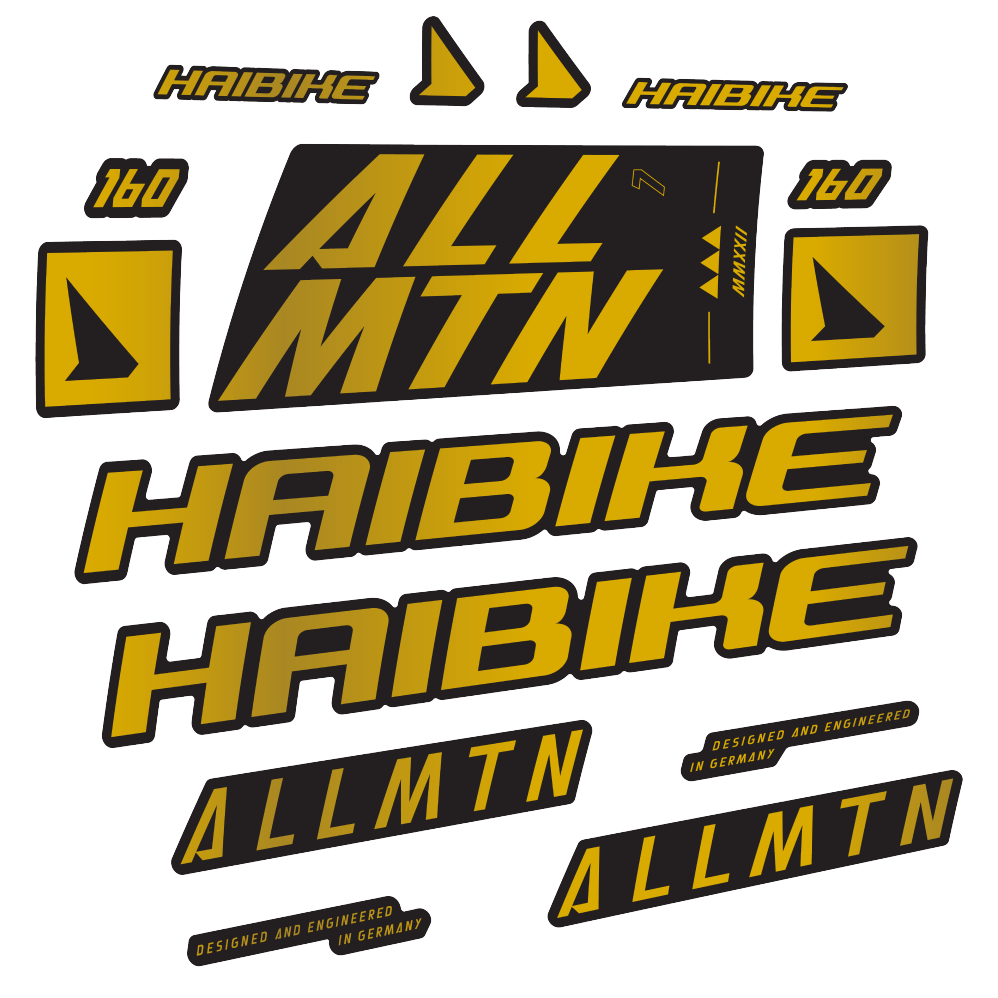 Decal Haibike Allmtn 7 2022, Frame, bike sticker vinyl