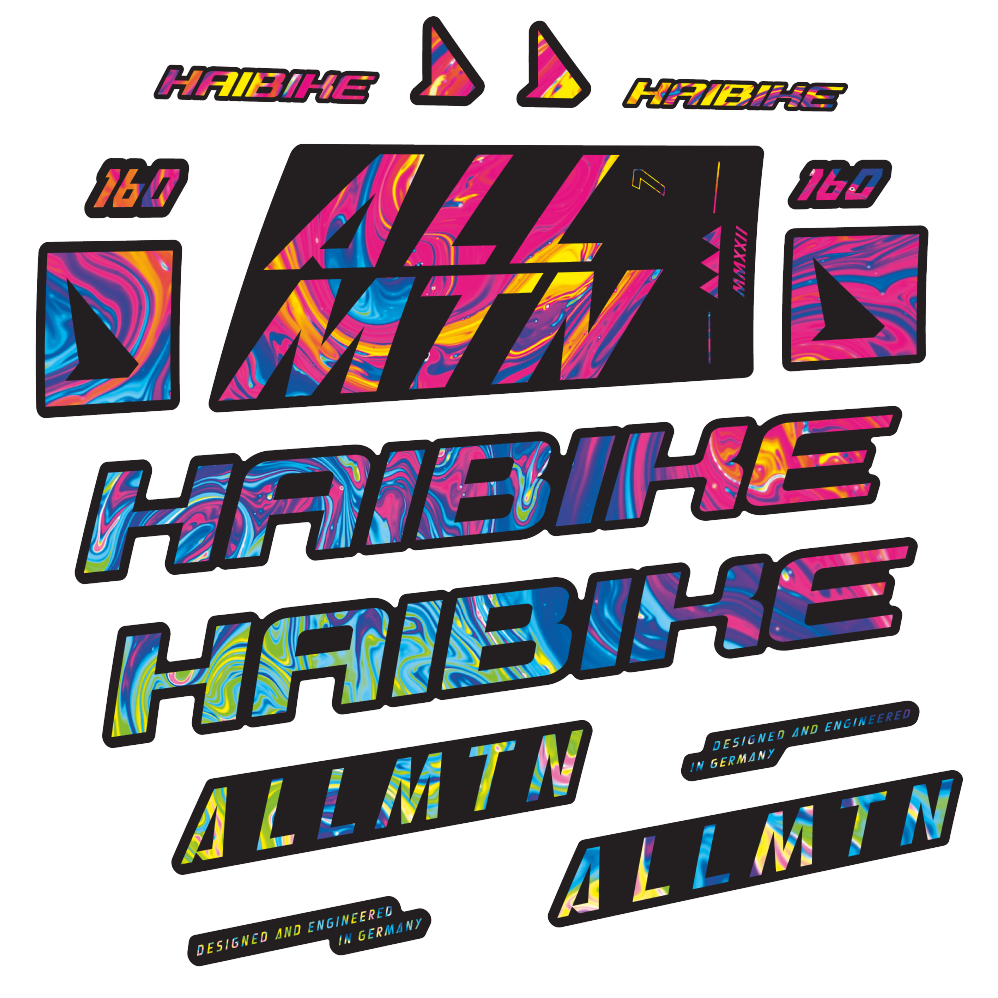 Decal Haibike Allmtn 7 2022, Frame, bike sticker vinyl