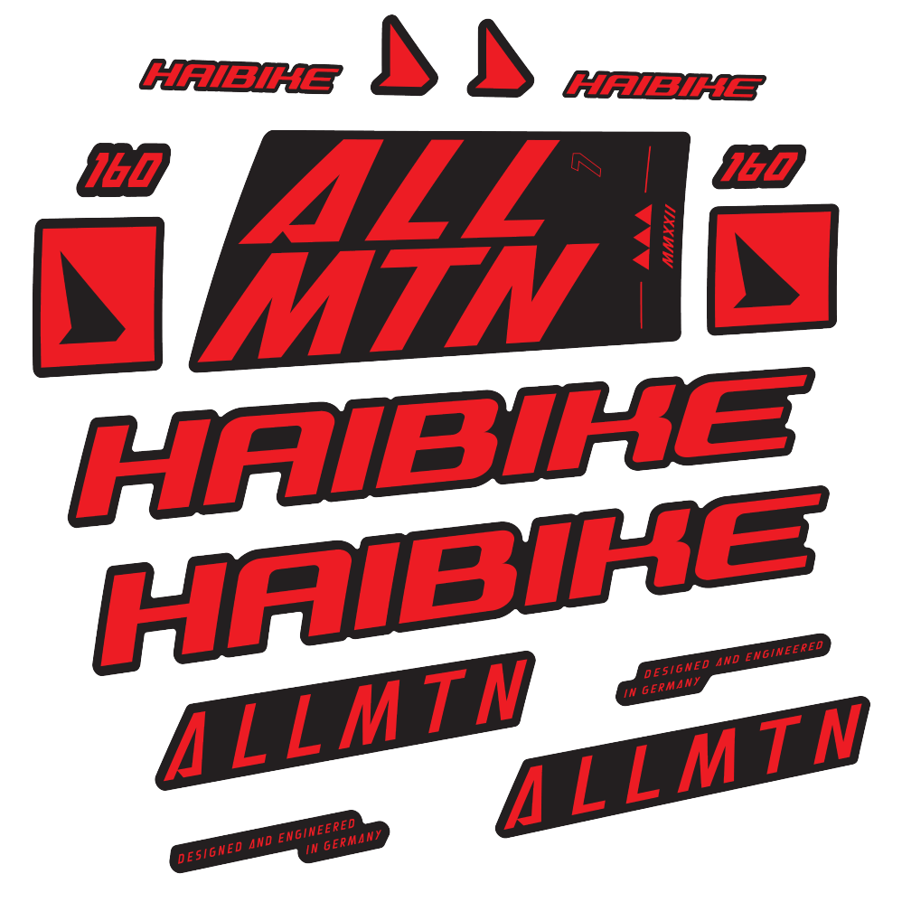 Decal Haibike Allmtn 7 2022, Frame, bike sticker vinyl