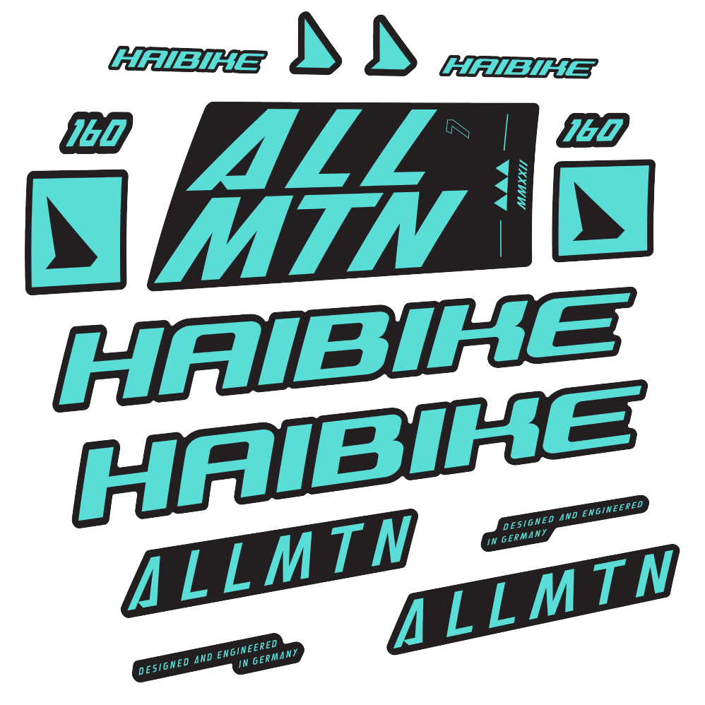 Decal Haibike Allmtn 7 2022, Frame, bike sticker vinyl