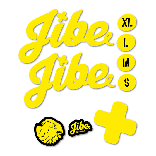 Yellow decal for Jibe Fully 2024-2026 frame – bike sticker vinyl