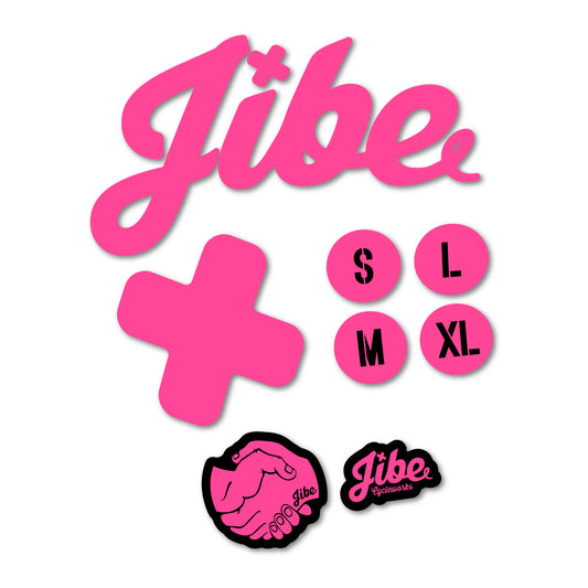 Bubblegum Pink decal for Jibe XCHT 2023-2026 frame – bike sticker vinyl